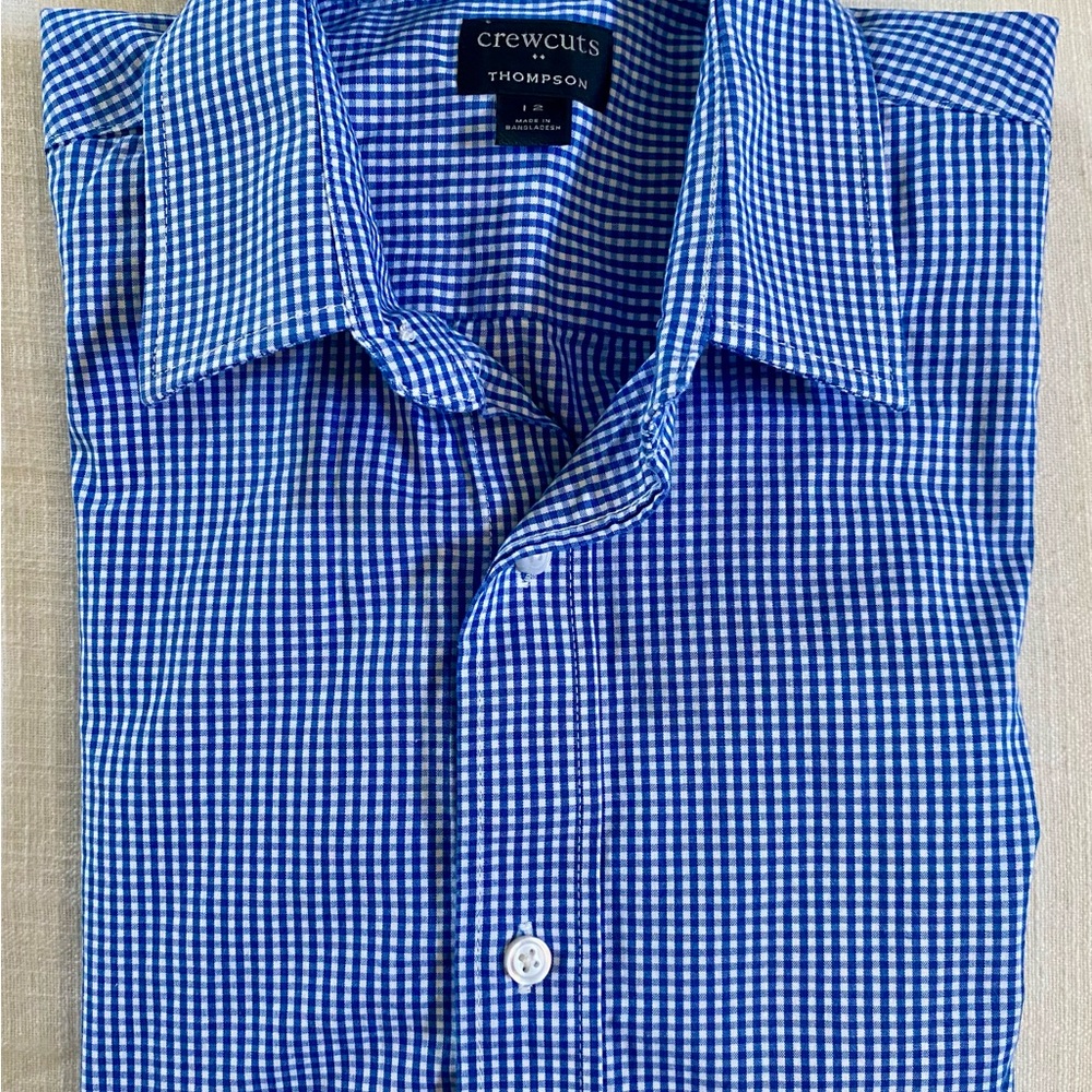 J.Crew Factory Crewcuts Boys Flex Thompson Checkered Shirt